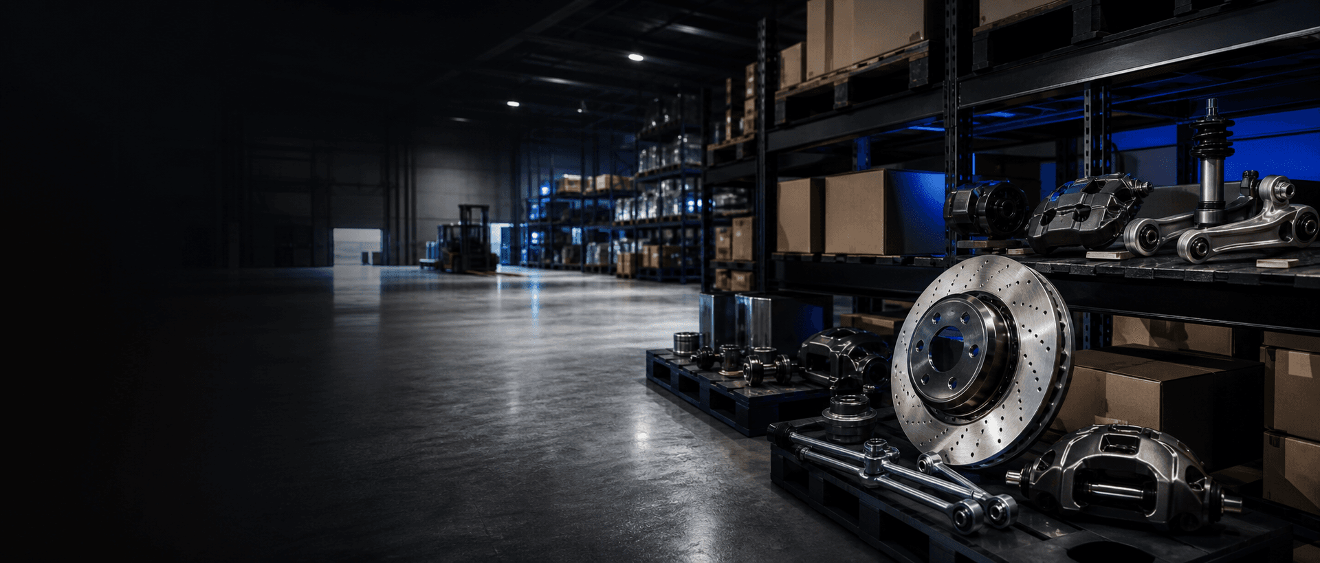 Precision performance components in a modern European distribution warehouse